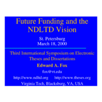 Future Funding and the NDLTD Vision