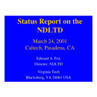 Status Report on the NDLTD