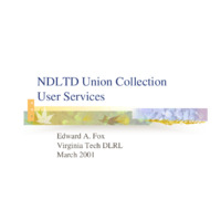 NDLTD Union Collection User Services