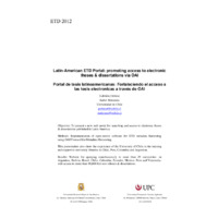 Latin-American ETD Portal: promoting access to electronic theses & dissertations via OAI
