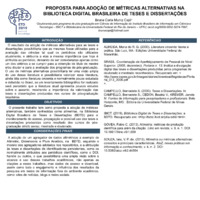 Proposta para adoção de métricas alternativas na Biblioteca Digital Brasileira de Teses e Dissertações
